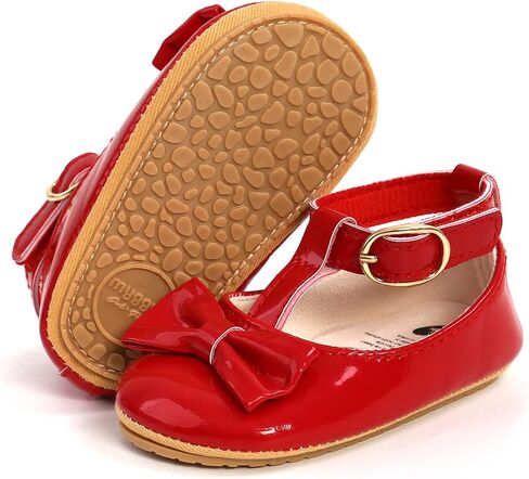 Baby Shoes Mary Jane Flats Non Slip Soft Sole Infant Toddler Sneakers First Walkers Party Christmas Dress Shoes in Saudi Arabia