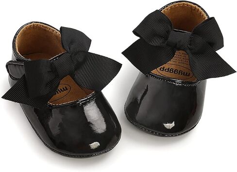 Baby Shoes Mary Jane Flats Non Slip Soft Sole Infant Toddler Sneakers First Walkers Party Christmas Dress Shoes in Saudi Arabia