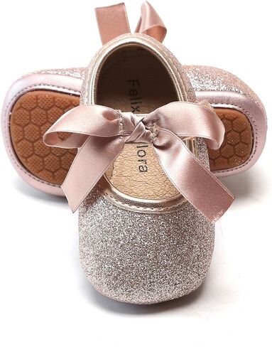 Soft Sole Baby Dress Shoes - Infant Baby Walking Shoes Moccasinss Rubber Sole Crib Shoes in Saudi Arabia