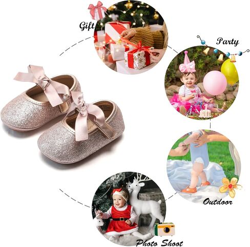 Soft Sole Baby Dress Shoes - Infant Baby Walking Shoes Moccasinss Rubber Sole Crib Shoes in Saudi Arabia