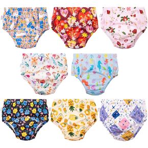 Max Shape 8 Pack Potty Training Underwear for Girls, Potty Training Toilet Pants 2T,3T,4T