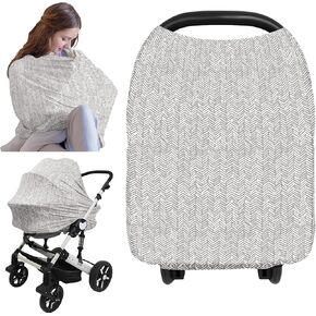 Car Seat Covers for Babies - Nursing Cover, Baby Car Seat Cover, Nursing Covers for Breastfeeding, Carseat Cover Girls, Boy, Breastfeeding Cover, Infant Car Seat Cover, Stroller Cover (Arcadia) in Kuwait