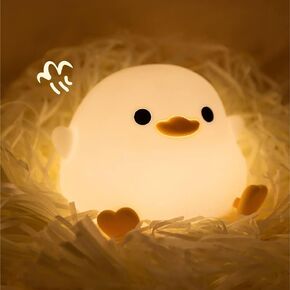 Novelty Capybara Night Light, Soft Animal Silicone Night Light for Kids, USB Rechargeable 7 Colors Dimmable, Nursery Sleeping Lamp for Bedroom Toddler Decoration