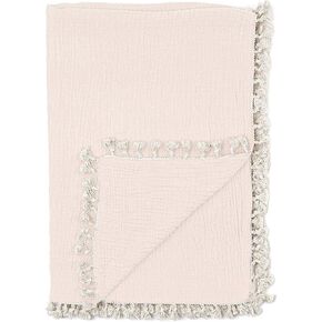 Crane Baby Green Muslin Baby Blanket, 6-Layer Cotton Baby Swaddle, Soft Cotton Lightweight Nursery and Stroller Blanket for Baby Boys & Girls, Fern Green, 30" x 40" in Kuwait