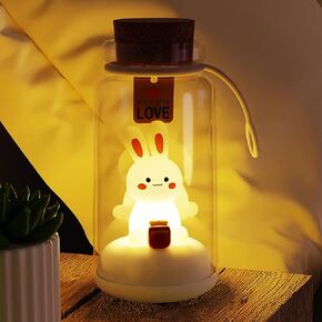 OUROBOT Night Light for Kids, Bottle Cute Lamp for Girl and Mom and Daughter, USB Rechargeable Kids Night Lights for Bedroom, Bedside Touch Lamp, Birthday Gifts, Graduation Gifts in Kuwait