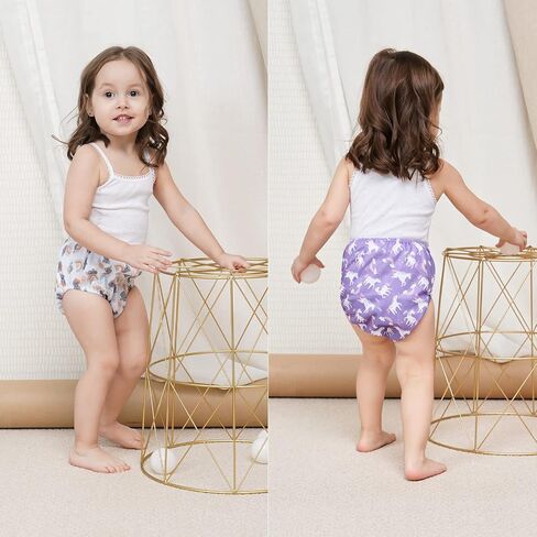 8 Packs Reusable Plastic Underwear Covers for Potty Training and Waterproof Diaper Cover for Rubber Pants Girls 3t in Saudi Arabia