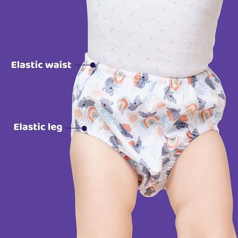 8 Packs Reusable Plastic Underwear Covers for Potty Training and Waterproof Diaper Cover for Rubber Pants Girls 3t in Saudi Arabia