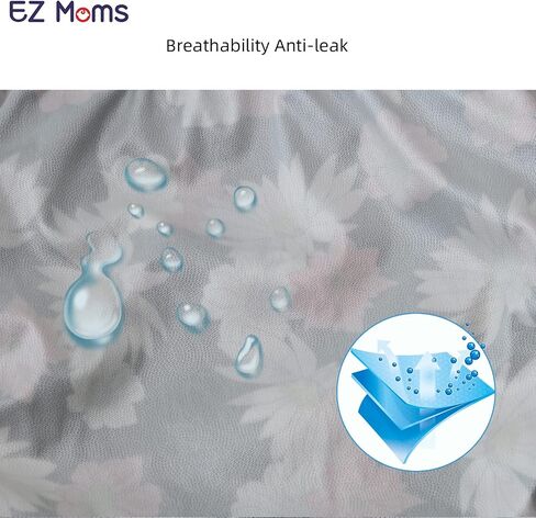 EZ Moms 10 Pack Boys Diaper Covers Plastic Training Pants for Toddlers Reusable Plastic Underwear Covers for Potty Training Breathable Rubber Pants for Babies Soft Waterproof Diaper Cover for Boys 3T in Saudi Arabia