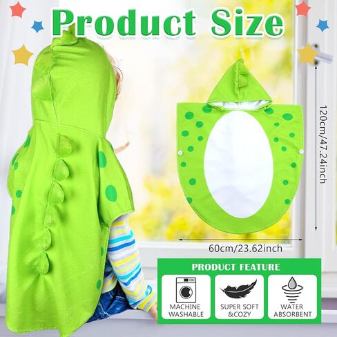 2 Pcs Baby Beach Towel Toddler Beach Towel Hooded Bath Towels for Toddlers Baby Boy Towels Hooded for Babies Toddlers Bathroom Beach Swimming Pool Sport Travel (0-4 Years) in Saudi Arabia