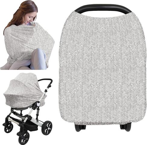 Car Seat Covers for Babies - Nursing Cover, Baby Car Seat Cover, Nursing Covers for Breastfeeding, Carseat Cover Girls, Boy, Breastfeeding Cover, Infant Car Seat Cover, Stroller Cover (Arcadia) in Kuwait