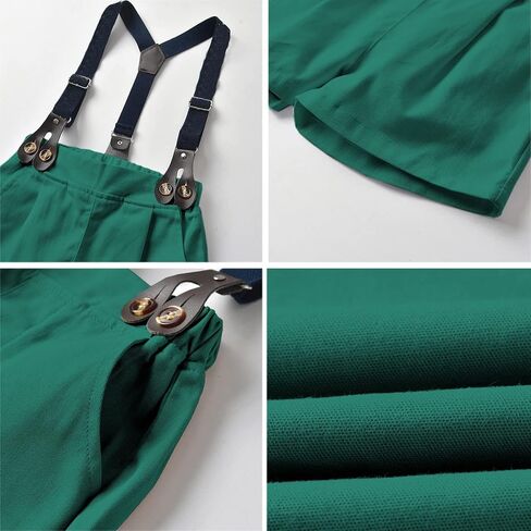 SANGTREE Baby Boys Gentleman Suit Clothes, Dress Shirt with Bowtie + Suspender Shorts in Saudi Arabia