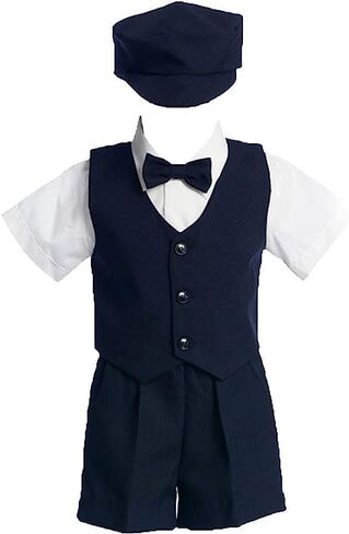 iGirlDress Baby Toddler Boys Nautical Sailor Outfit Short Suit 4 Piece Set in Kuwait