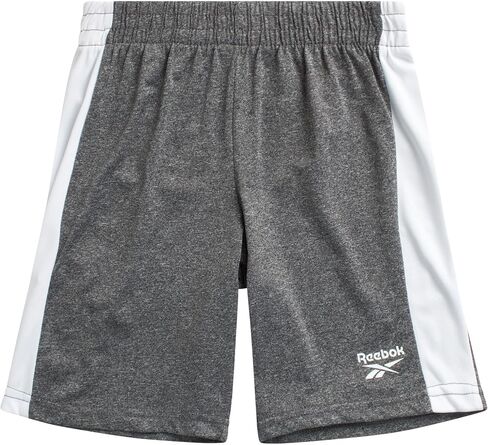 Reebok Boys' Active Shorts Set - 2 Pack Short Sleeve Performance Dry Fit T-Shirt and Gym Shorts (Toddler/Boys) in Saudi Arabia