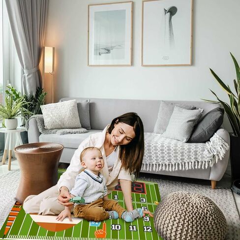 KIKIDOR Rugby Sports Theme Baby Monthly Milestone Blanket Ball Cap Scorer New Baby Photo Props Newborn Mom Gift for Baby Shower Party Decor Capture Baby Growth Chart Flag Blanket 48x40 inch BTZYKI83 in Kuwait