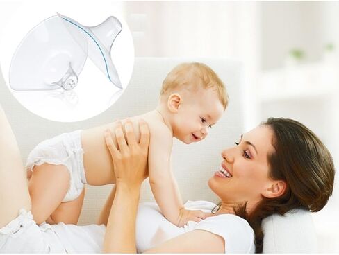 درع من السيليكون مع حقيبة حمل للأمهات المرضعات (20 مم، عبوتان)، شكل صدر تقليدي وتصميم 4 فتحات، منقذ للحياة من أجل مزلاج مؤقت على الصعوبات in Kuwait