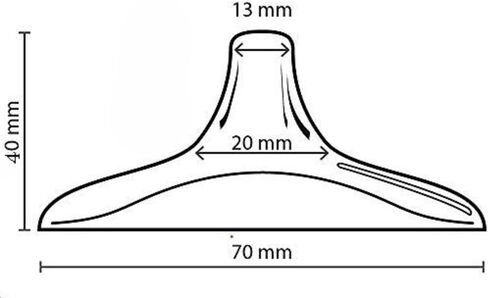 درع من السيليكون مع حقيبة حمل للأمهات المرضعات (20 مم، عبوتان)، شكل صدر تقليدي وتصميم 4 فتحات، منقذ للحياة من أجل مزلاج مؤقت على الصعوبات in Kuwait