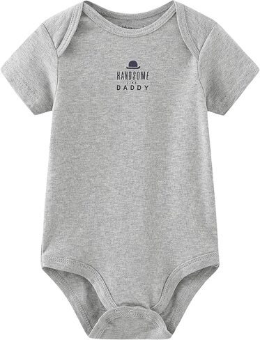 Kiddiezoom Unisex Baby 5-Pack Short-Sleeve Bodysuit in Kuwait