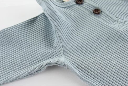 ZAV Solid Unisex Baby Boy Girl Rompers 2 Pack Long Sleeve Jumpsuits Infants Clothes Outfits in Saudi Arabia
