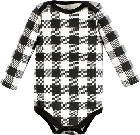 Hudson Baby Unisex Baby Cotton Long-Sleeve Bodysuits, Wild Buffalo 7-Pack, 18-24 Months in Saudi Arabia
