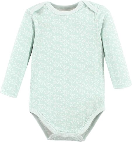 Hudson Baby Unisex Baby Cotton Long-Sleeve Bodysuits, Enchanted Forest Dream, 3-6 Months in Kuwait
