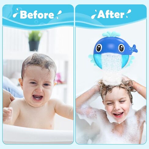 Bath Toys, Bath Bubble Maker, Bathtub Bubble Machine Whale, Bath Time Toys for Toddlers, 1000+ Bubbles Per Minute, 12 Children’s Songs, Baby Shower Toy, Gift for Kid Boy Girl in Saudi Arabia