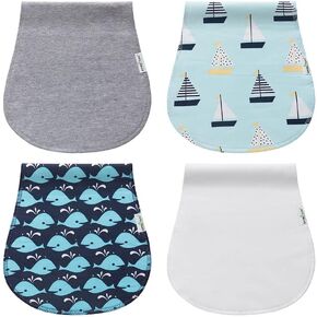 Little Tots Burp Cloths 100% Cotton Baby Burp Set, Absorbent & Soft Burping Cloth Newborn Towel for Newborns & Babies Boys & Girls Unisex 5 Pack (Full of Love) in Saudi Arabia