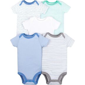 Lamaze Organic Baby Unisex Short Sleeve Cotton Bodysuit, Snap Closure in Kuwait