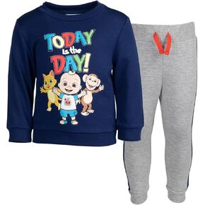 CoComelon Cody JJ Fleece Pullover Sweatshirt and Jogger Pants Set Infant to Toddler