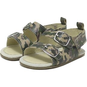 Robeez Baby Boys and Unisex First Kicks Slip Resistant Sandals for Infant and Toddler, 0-24 Months
