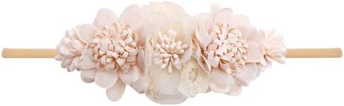 Baby Floral with Nylon Headbands for Newborn Girls Shower Photo (C-12 Pack) in Saudi Arabia