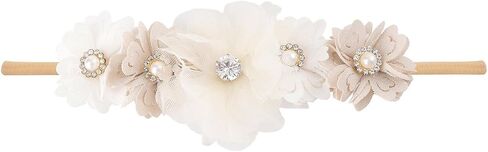 Baby Floral with Nylon Headbands for Newborn Girls Shower Photo (C-12 Pack) in Saudi Arabia