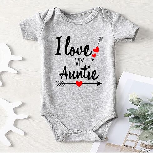 Crazy Aunt Baby Boy Clothes Unisex Funny Baby Girl Bodysuits gray 0-3 months in Saudi Arabia