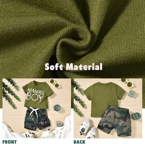 Aalizzwell Newborn Infant Baby Boys Summer Outfit in Saudi Arabia