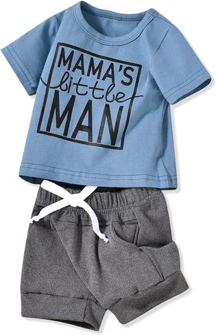 Aalizzwell Newborn Infant Baby Boys Summer Outfit in Saudi Arabia