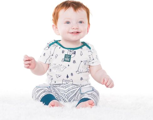 Lamaze Organic Baby Unisex Short Sleeve Cotton Bodysuit, Snap Closure in Saudi Arabia