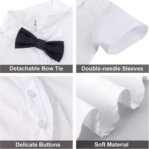 A&J DESIGN Baby Boys Gentleman Suit, 2Pcs Outfit Shirt & Pants in Saudi Arabia