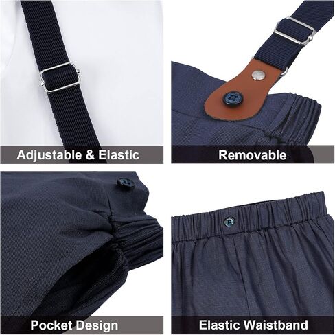 A&J DESIGN Baby Boys Gentleman Suit, 2Pcs Outfit Shirt & Pants in Saudi Arabia
