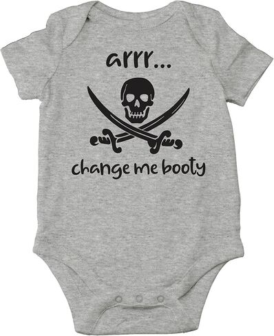 AW Fashions Arrr Change Me Booty - نكتة قرصان مرحة، كابتن رائعتين - بدلة أطفال لطيفة من قطعة واحدة in Kuwait