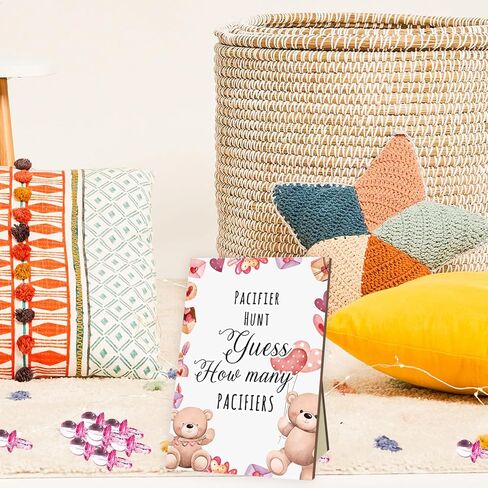 ألعاب صيد اللهاية، الدببة اللطيفة لهاية الأطفال، لافتة خشبية و100 لهاية أطفال من الأكريليك، مجموعة هدايا لعبة استحمام الطفل للأولاد والبنات in Kuwait