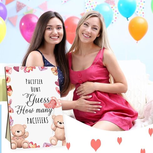 ألعاب صيد اللهاية، الدببة اللطيفة لهاية الأطفال، لافتة خشبية و100 لهاية أطفال من الأكريليك، مجموعة هدايا لعبة استحمام الطفل للأولاد والبنات in Kuwait