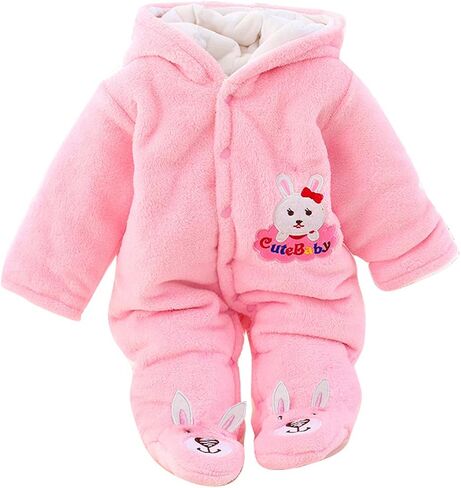Gaorui Newborn Baby Jumpsuit Outfit Hoody Coat Winter Infant Rompers Toddler Clothing Bodysuit in Saudi Arabia