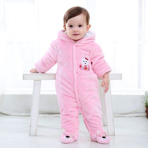 Gaorui Newborn Baby Jumpsuit Outfit Hoody Coat Winter Infant Rompers Toddler Clothing Bodysuit in Saudi Arabia