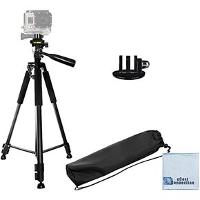 72" Pro Camera Monopod with Quick Release for GoPro HERO1, HERO2, HERO3, HERO3+, HERO4, HERO4 Session, HERO5 Cameras + Tripod Mount + eCostConnection Microfiber Cloth in Kuwait