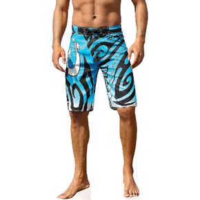 unitop Men's Swim Trunks Beachwear Quick Dry Hawaiian Printed in Saudi Arabia