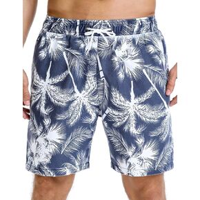 Nonwe Men's Swim Trunks Beachwear Outdoor Quick Dry Retro Soft Washed Drawstring Board Short in Saudi Arabia