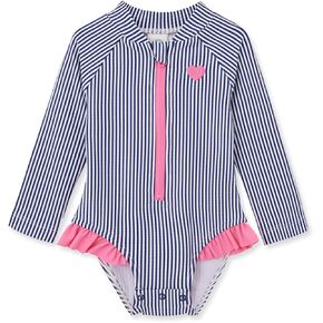 Little Me Girls Two-Piece UPF+ 50 Sun Protection Rash Guard Set
