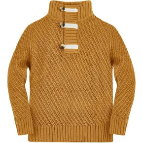 Makkrom Toddler Sweater Baby Boy Girl Turtleneck Cable Knit Sweaters Long Sleeve Christmas Outwear Spring Fall Winter