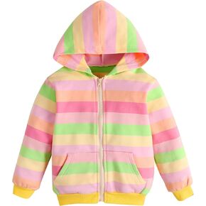 Little Hand Girls and Toddlers' Pullover Hoodies Sweatshirt Kids Cotton Zip-up Hooded Jacket for 2-7T in Kuwait