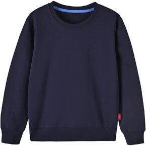MsGray Boys Girls Tshirts Thin Crewneck Sweatshirts Toddler Baby Sweatshirt Solid Cotton Soft Long Sleeve Active Pullover