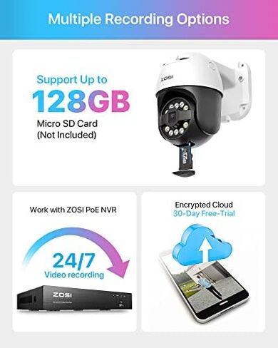 ZOSI 1080p Dome Security Cameras (Hybrid 4-in-1 HD-CVI/TVI/AHD/960H Analog CVBS),2MP Day Night Weatherproof Surveillance CCTV Camera Dome Outdoor/Indoor,Night Vision Up to 80FT in Saudi Arabia